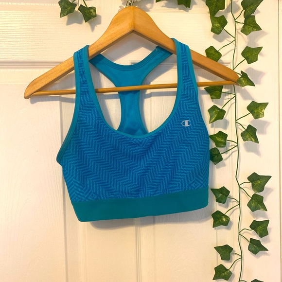 Blue Sports Bra - Picture 2 of 9